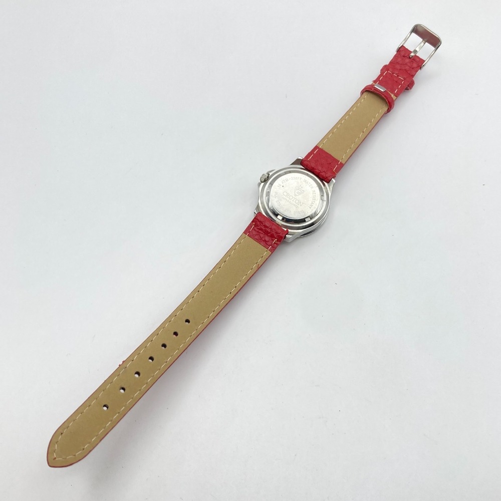 Croton Women's Watch 29mm Silver Tone Coke Bezel Date Diver Style New Battery - Picture 14 of 16